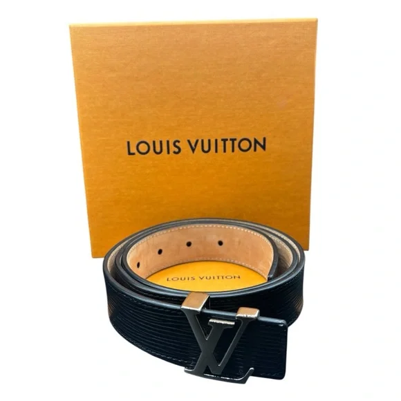 Louis Vuitton Epi Noir Logo Belt - Picture 2 of 4